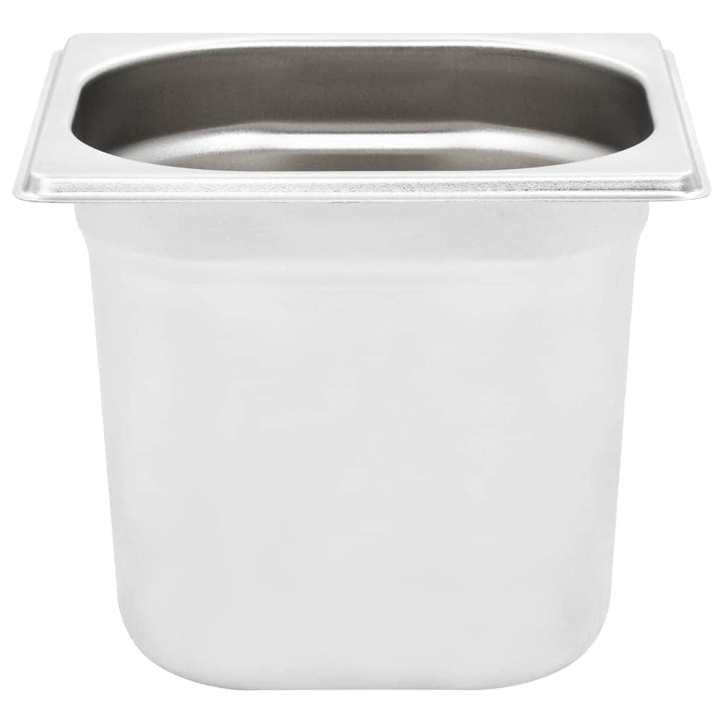 Gastronorm Containers 8 pcs GN 1/6 150 mm Stainless Steel