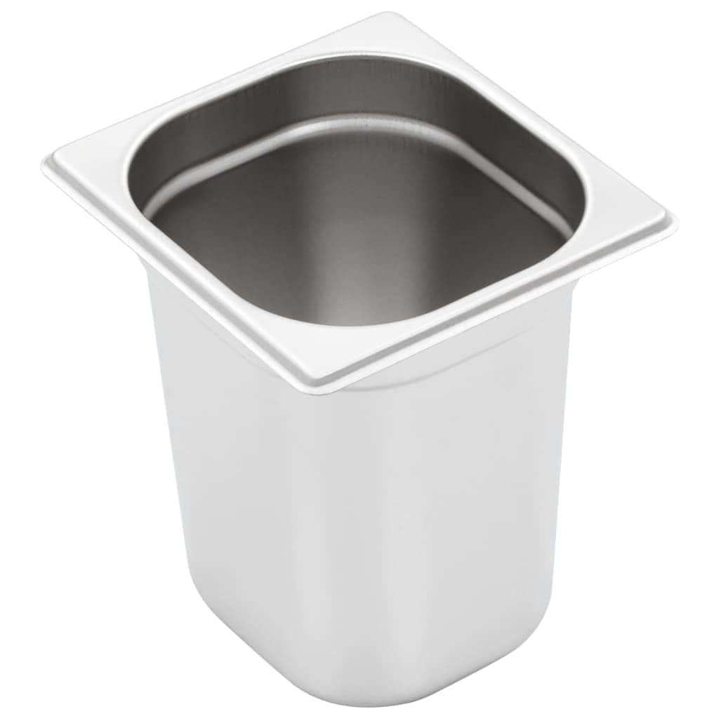 Gastronorm Containers 8 pcs GN 1/6 200 mm Stainless Steel