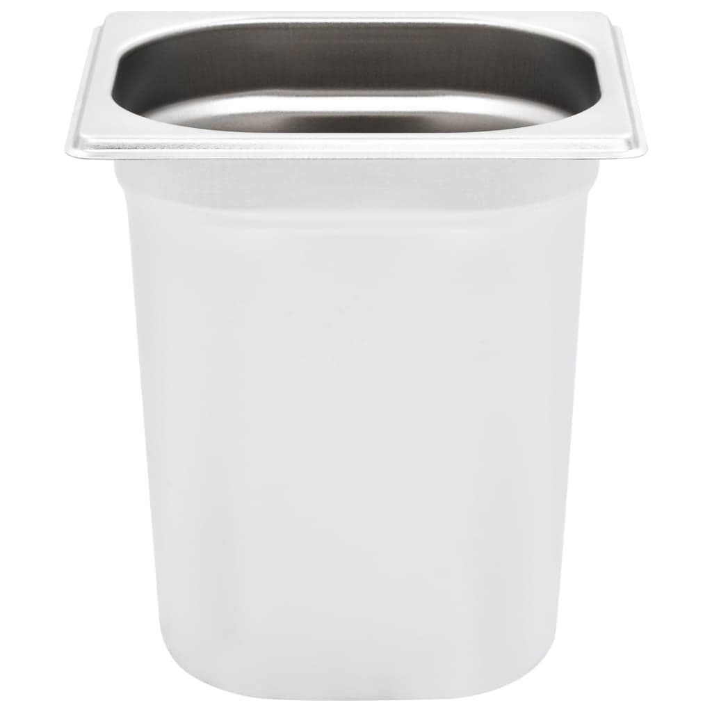 Gastronorm Containers 8 pcs GN 1/6 200 mm Stainless Steel