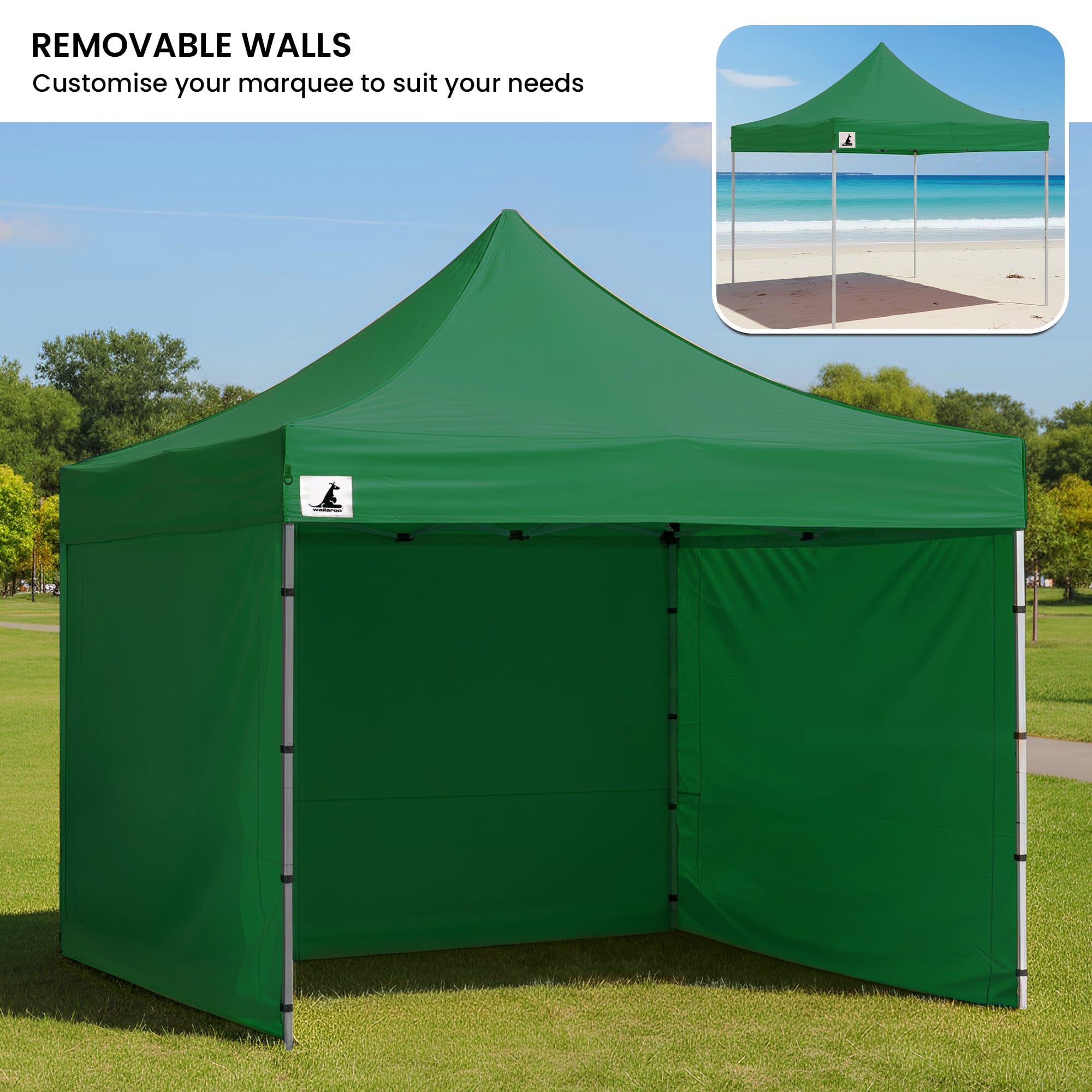 PopUp Gazebo Green 3x3m 3x3cm