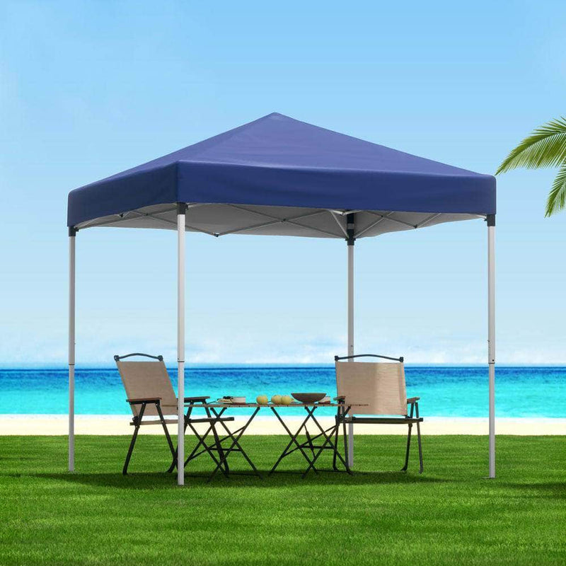 Gazebo 2x2m Outdoor Patio Garden Marquee Shade Blue/Grey | Canopies & Gazebos - photo 13