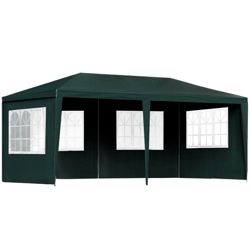 Gazebo 3x6 Outdoor Marquee Gazebos Wedding Party Camping Tent 4 Wall Panels