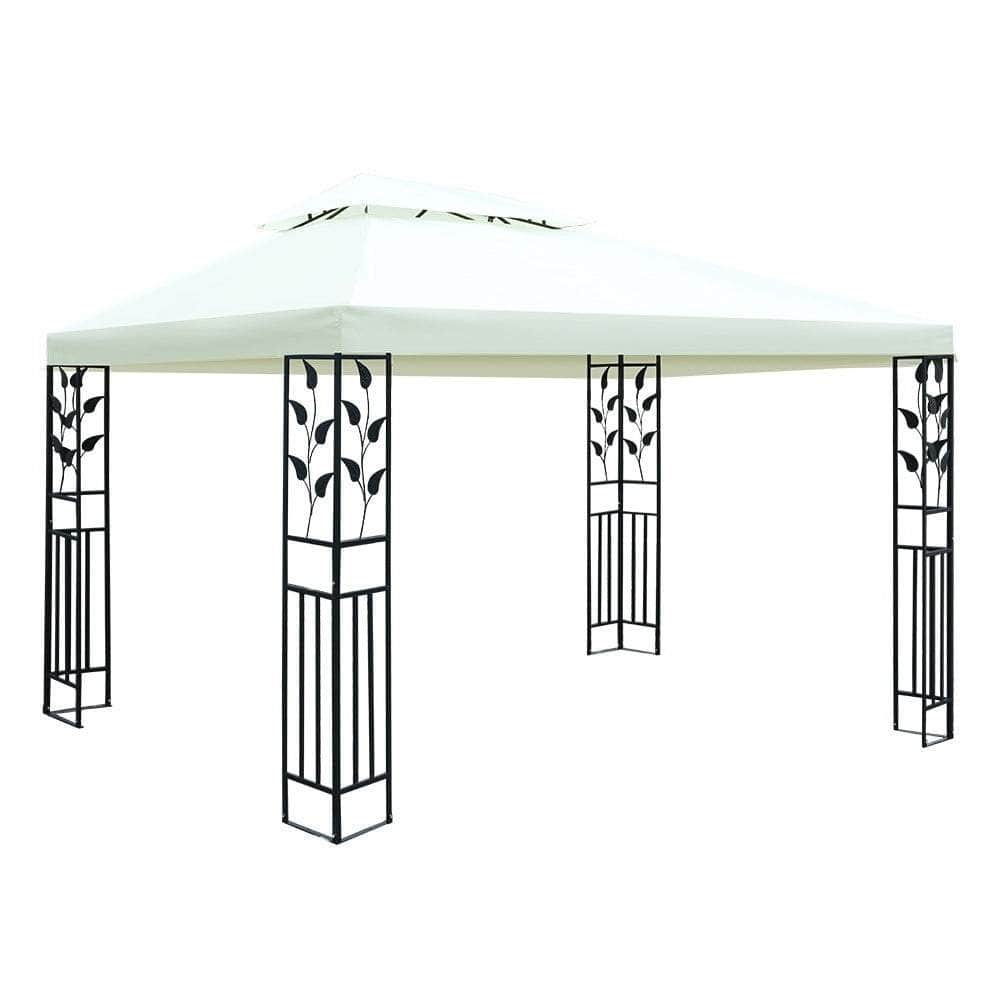Gazebo 4X3M Party Marquee Outdoor Wedding Event Tent Iron Art Canopy