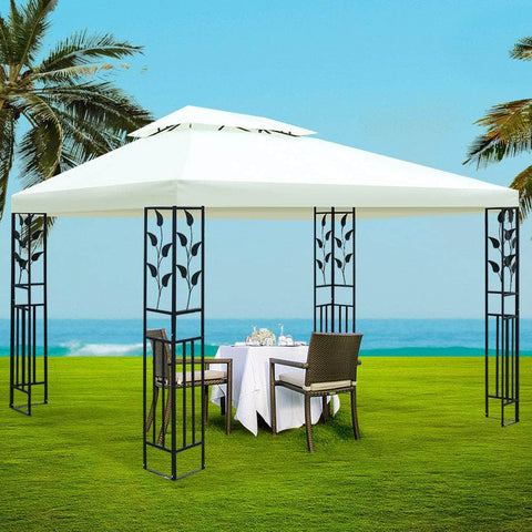 Gazebo 4X3M Party Marquee Outdoor Wedding Event Tent Iron Art Canopy