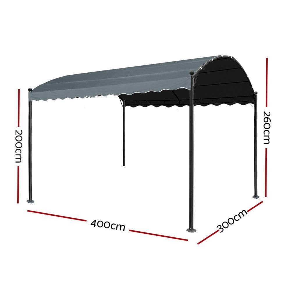 Gazebo 4X3M Party Marquee Outdoor Wedding Event Tent Iron Art Gazebos