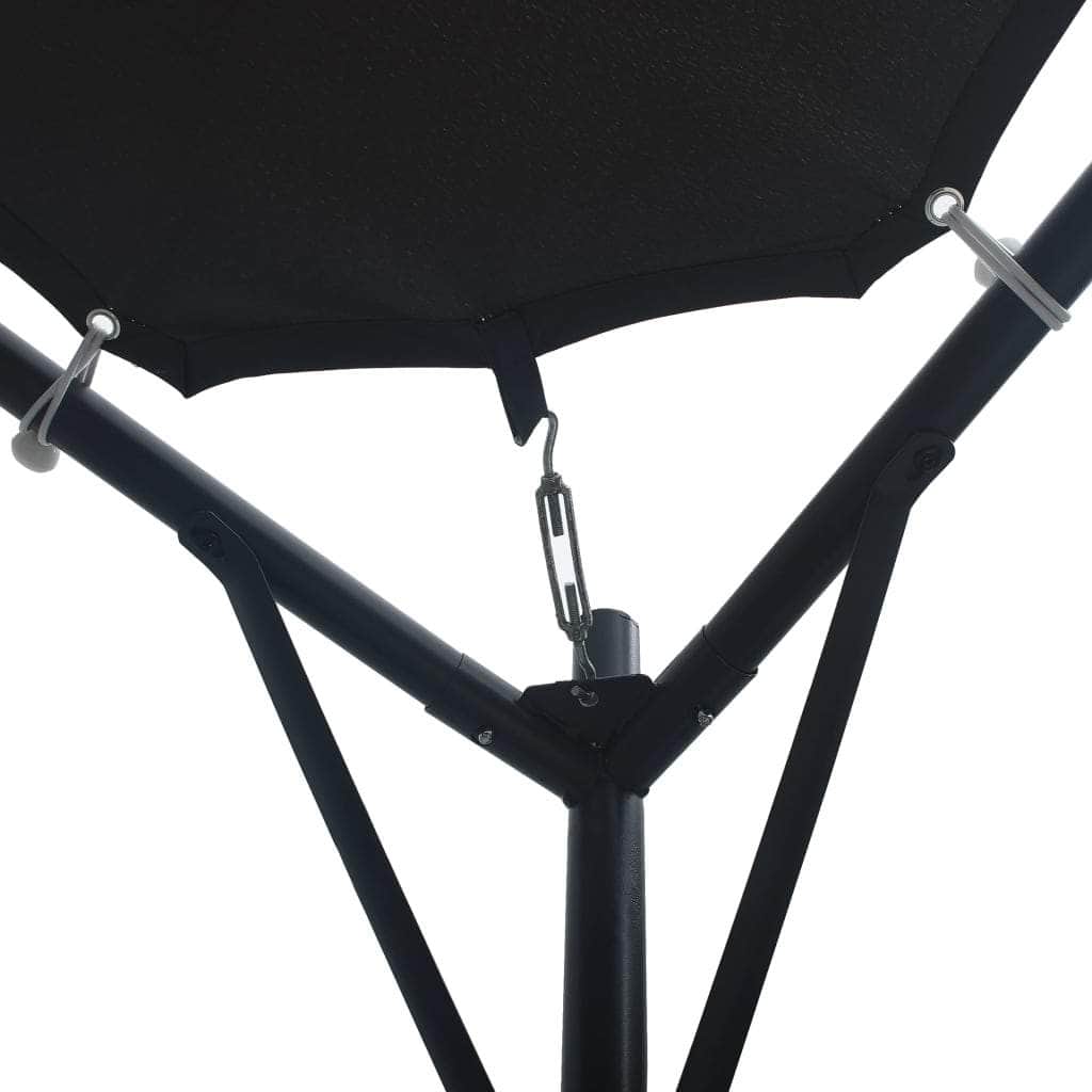Gazebo Pavilion Tent Canopy Steel Anthracite