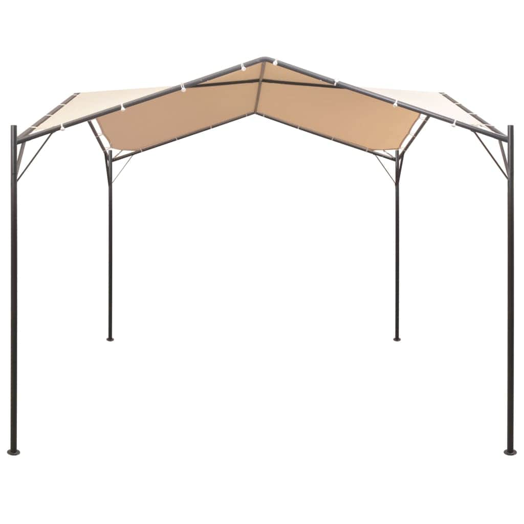 Gazebo Pavilion Tent Canopy  Steel Beige