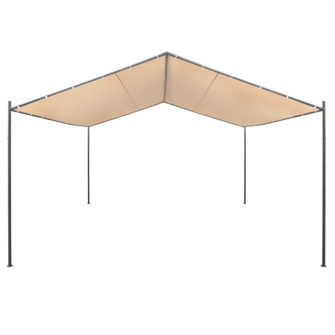 Gazebo Pavilion Tent Canopy Steel, Beige