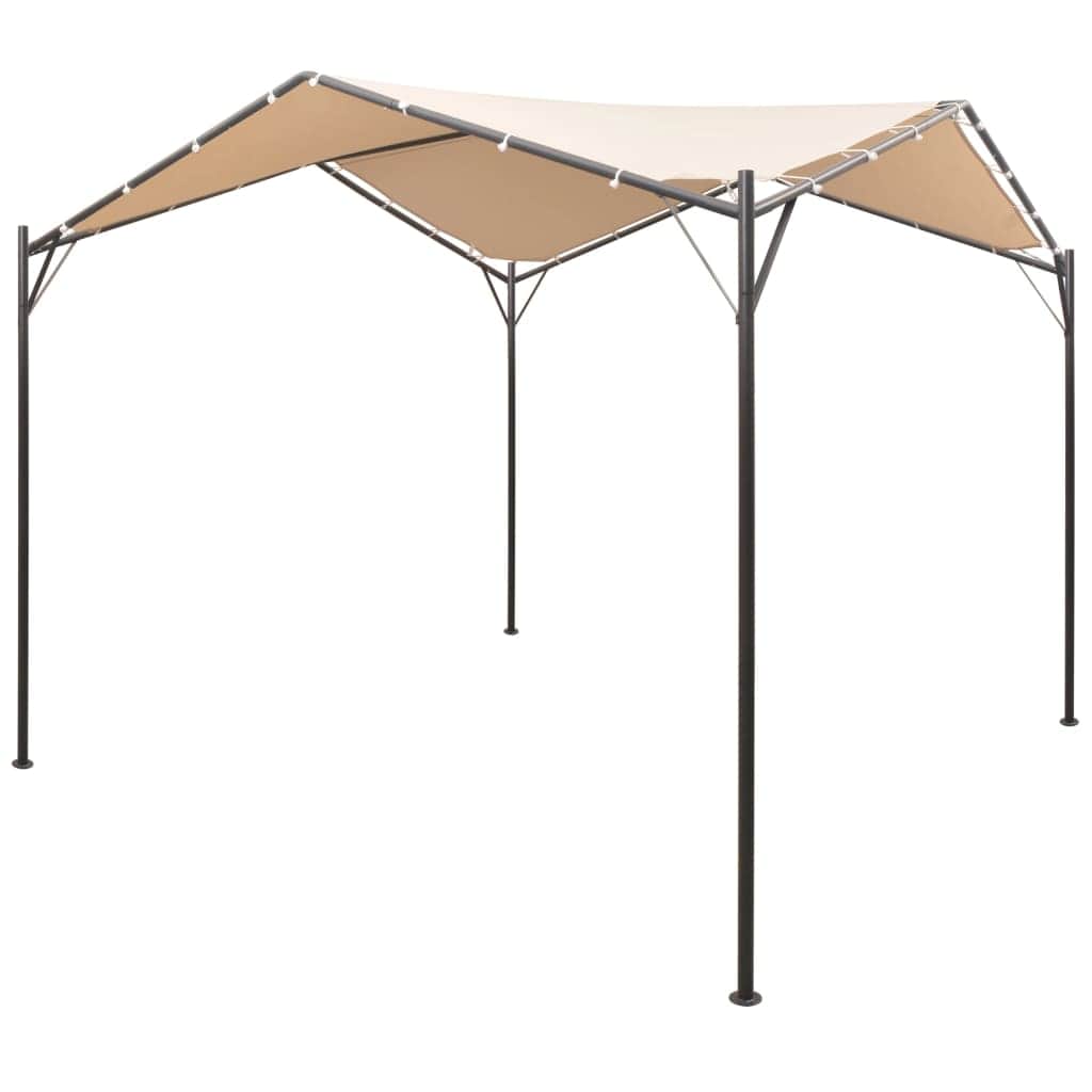 Gazebo Pavilion Tent Canopy Steel Beige - Simple deals