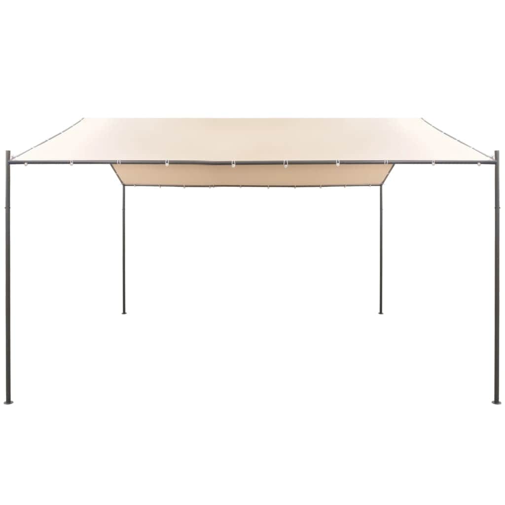 Gazebo Pavilion Tent Canopy Steel, Beige