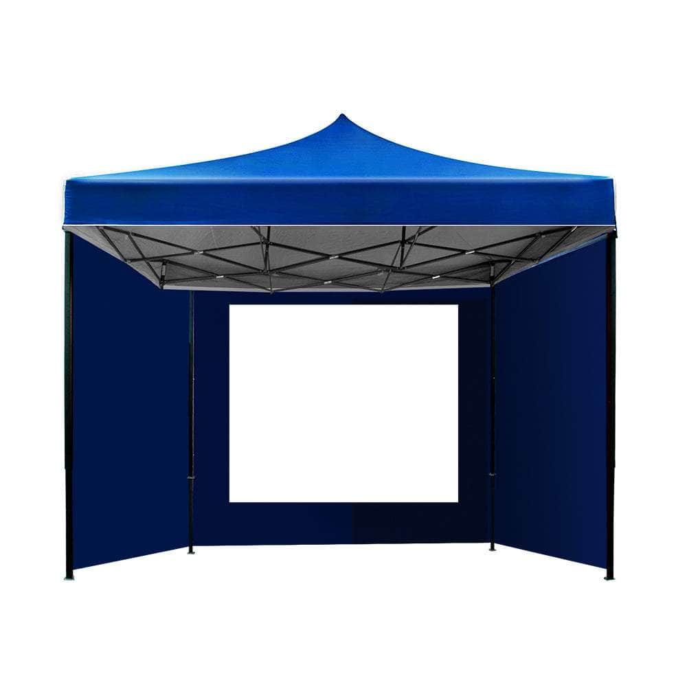 Gazebo Pop Up Marquee 3x3 Folding Wedding Tent Gazebos Shade Blue