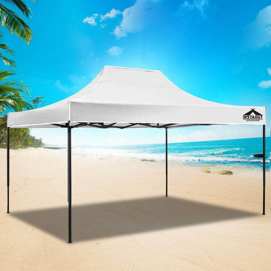 Gazebo Pop Up Marquee 3X4.5 Folding Tent 500D Oxford Fabric White | White colour