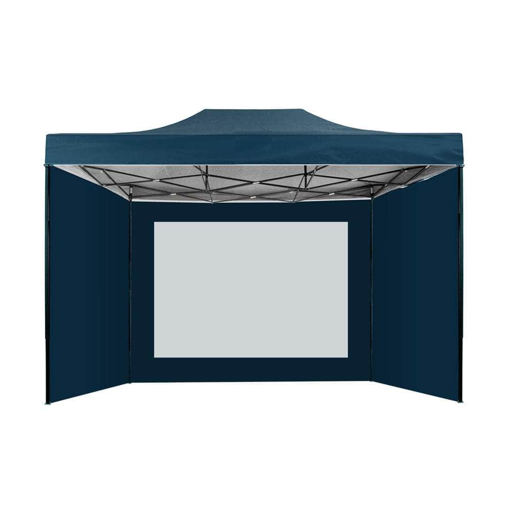 Gazebo Pop Up Marquee 3x4.5 Folding Wedding Tent Gazebos Shade Navy