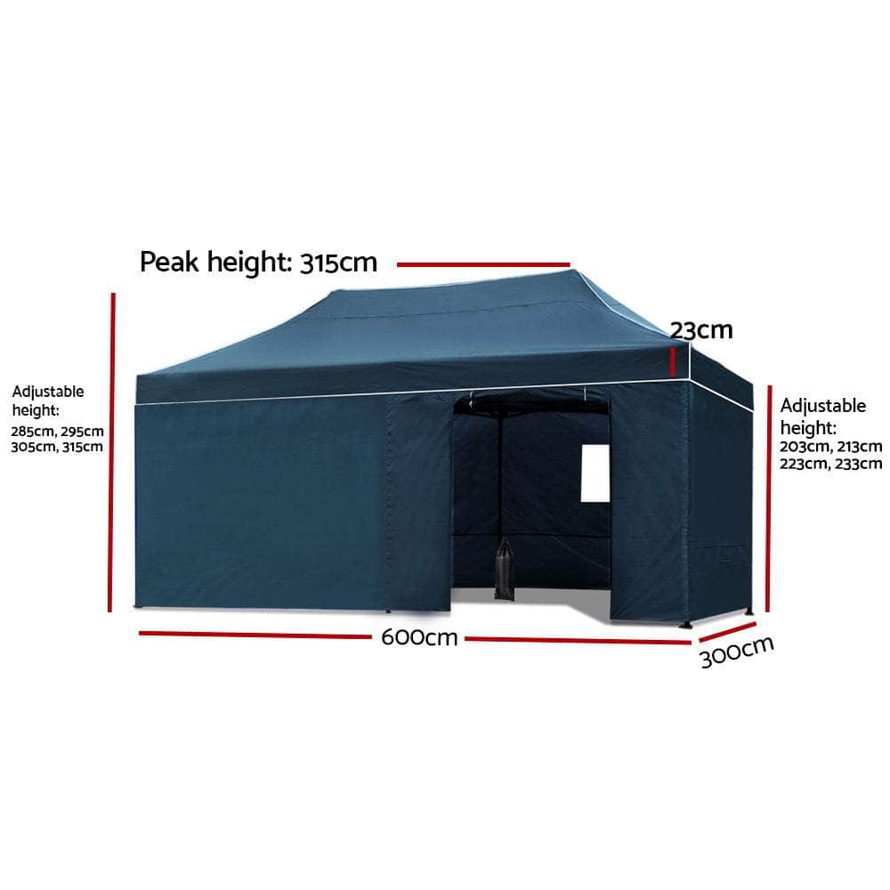 Gazebo Pop Up Marquee 3x4.5 Outdoor Tent Folding Wedding Gazebos