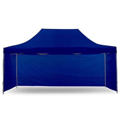 Gazebo Tent Marquee 3x4.5m PopUp Outdoor Blue/Orange