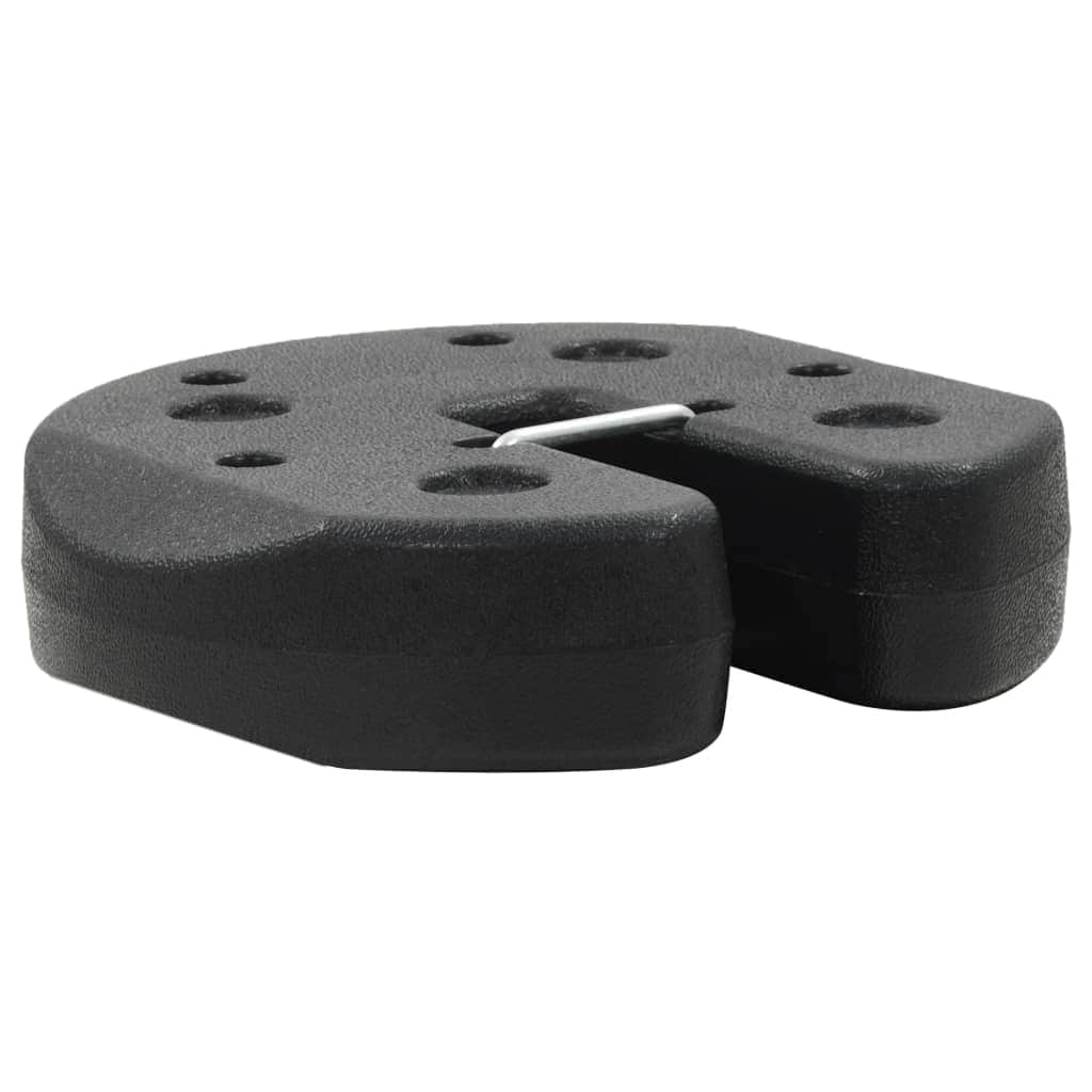 Gazebo Weight Plates 4 pcs Black  Concrete