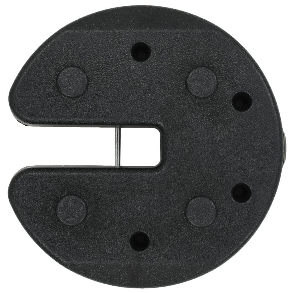 Gazebo Weight Plates 4 pcs Black  Concrete