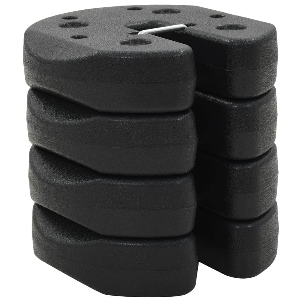 Gazebo Weight Plates 4 pcs Black Concrete - Simple deals