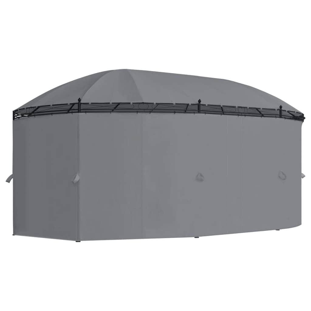 Gazebo with Curtains Anthracite Durable