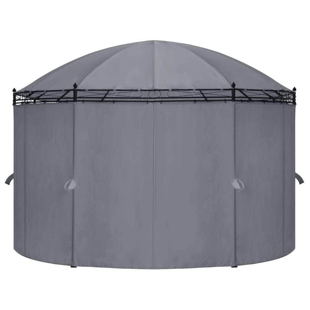 Gazebo with Curtains Anthracite Durable