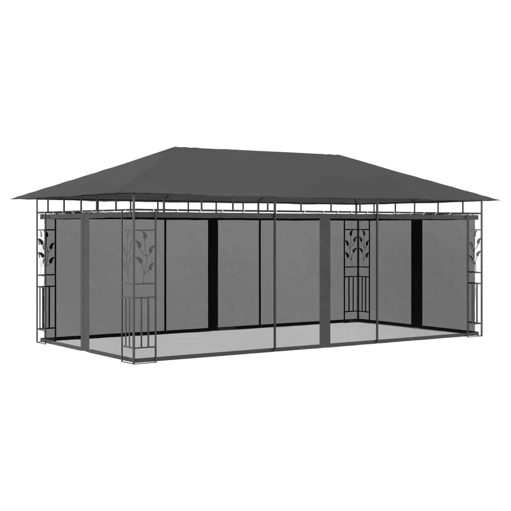 Gazebo with Mosquito Net Anthracite