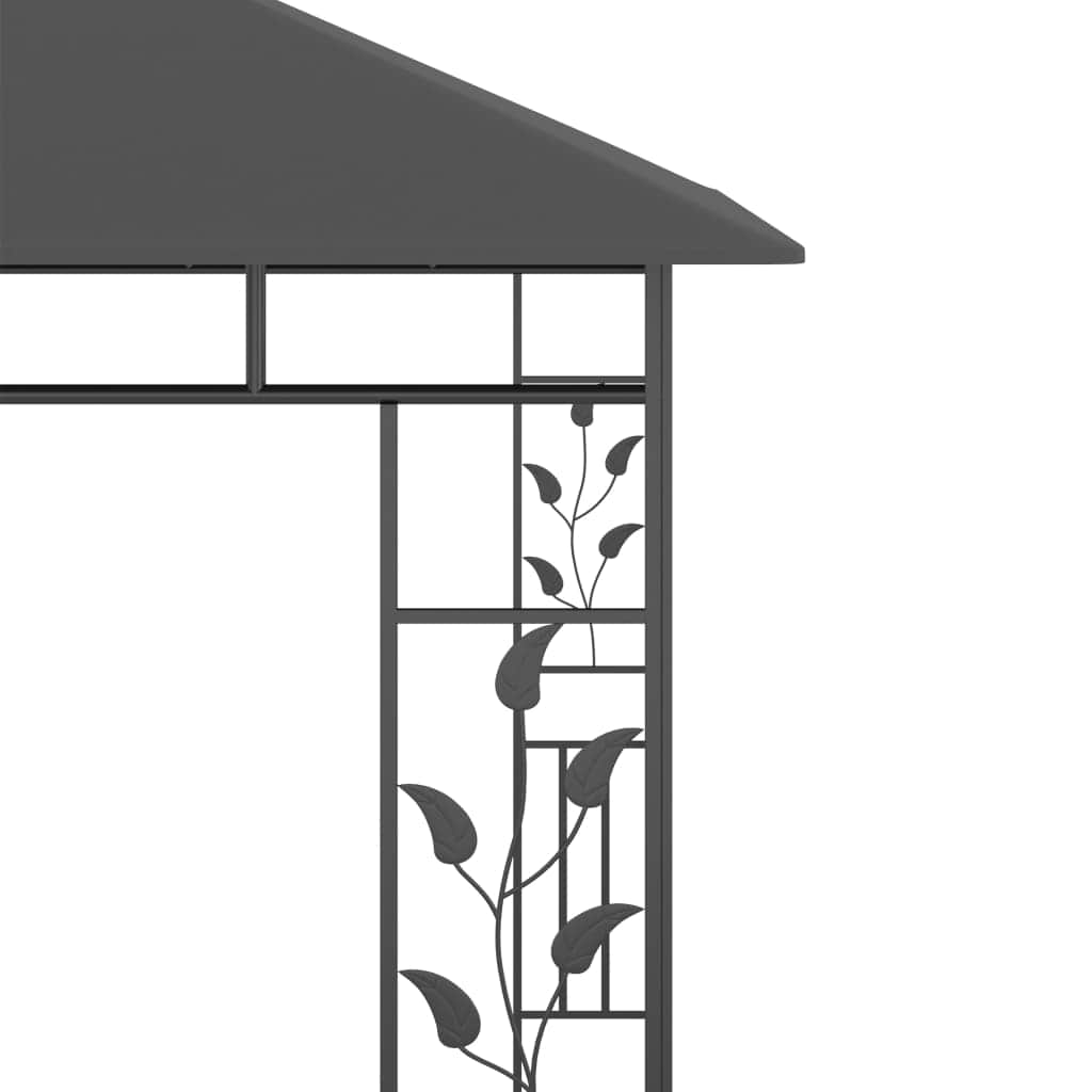 Gazebo with Mosquito Net Anthracite 180 g/mÂ²