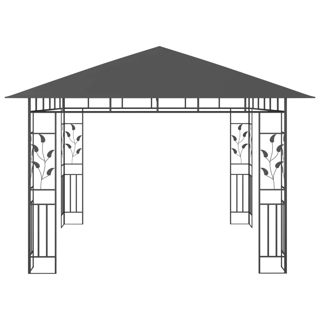 Gazebo with Mosquito Net Anthracite 180 g/mÂ²
