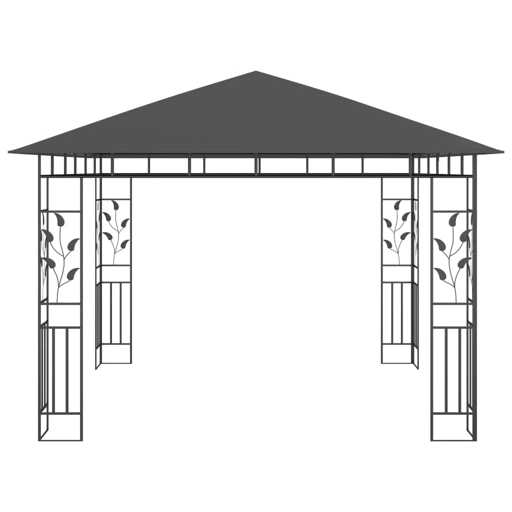 Gazebo with Mosquito Net Anthracite 180 g/mÂ²