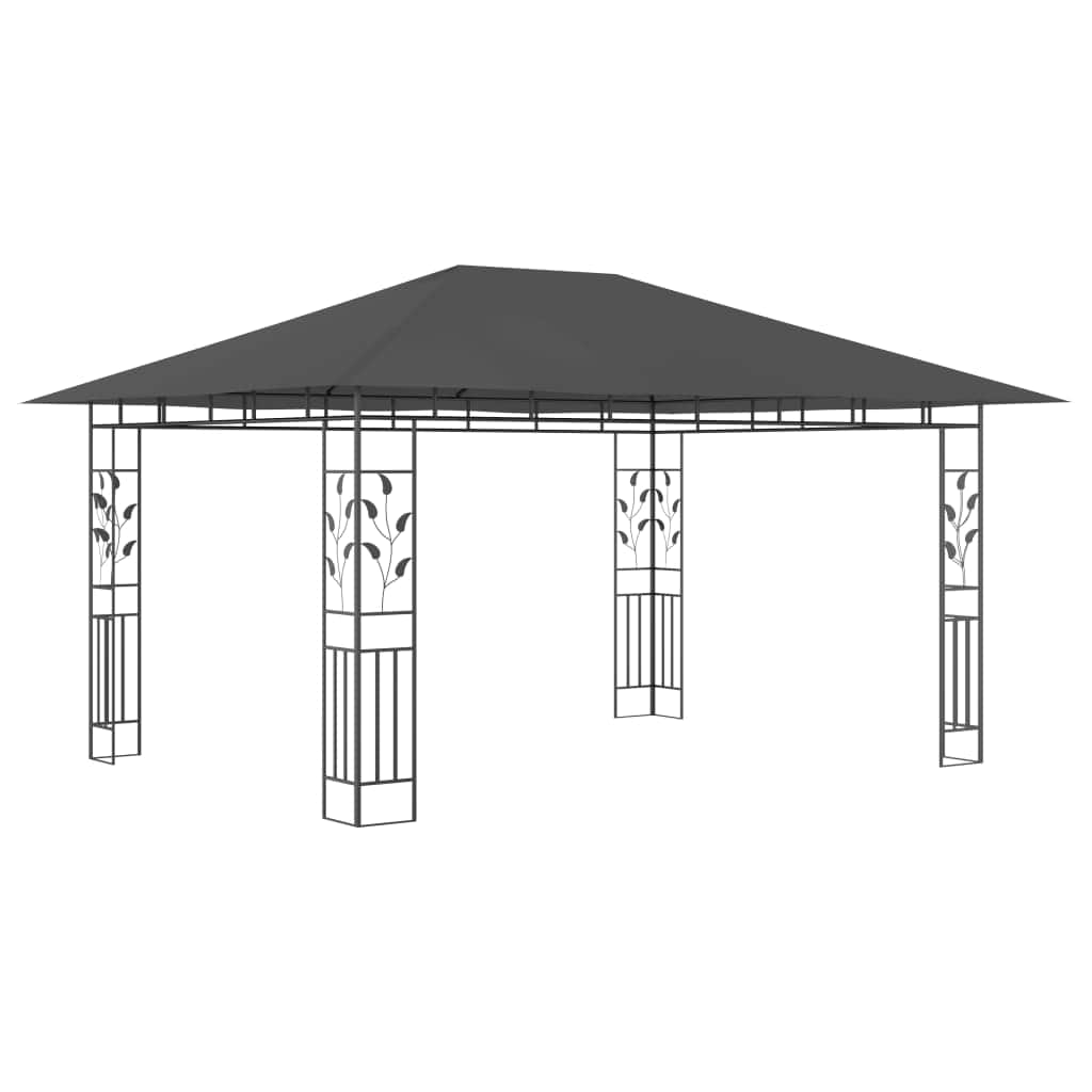 Gazebo with Mosquito Net Anthracite 180 g/mÂ²