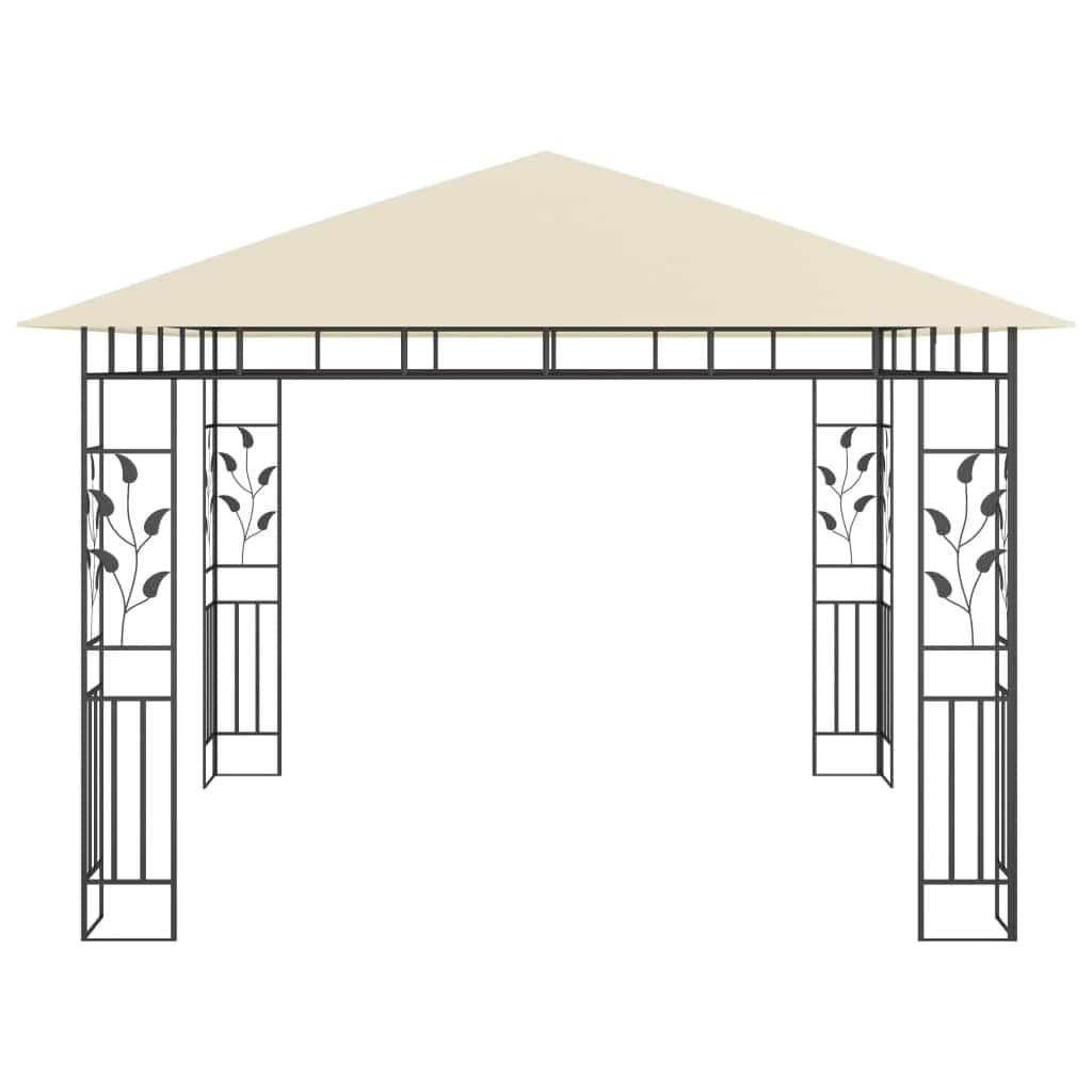 Gazebo with Mosquito Net Cream 180 g/mÂ²