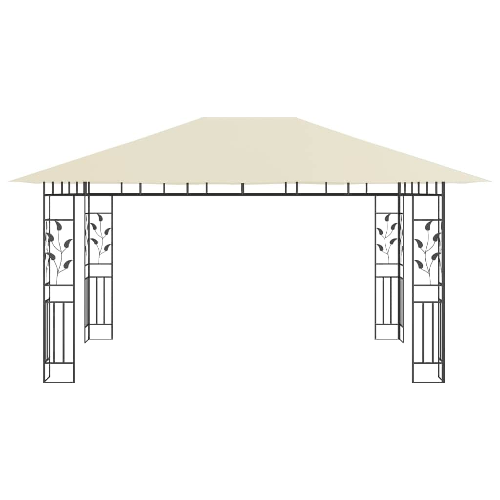 Gazebo with Mosquito Net Cream 180 g/mÂ²