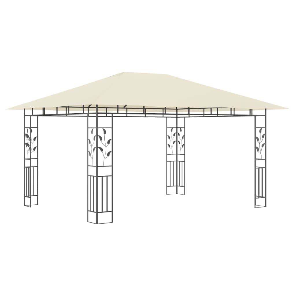 Gazebo with Mosquito Net Cream 180 g/mÂ²