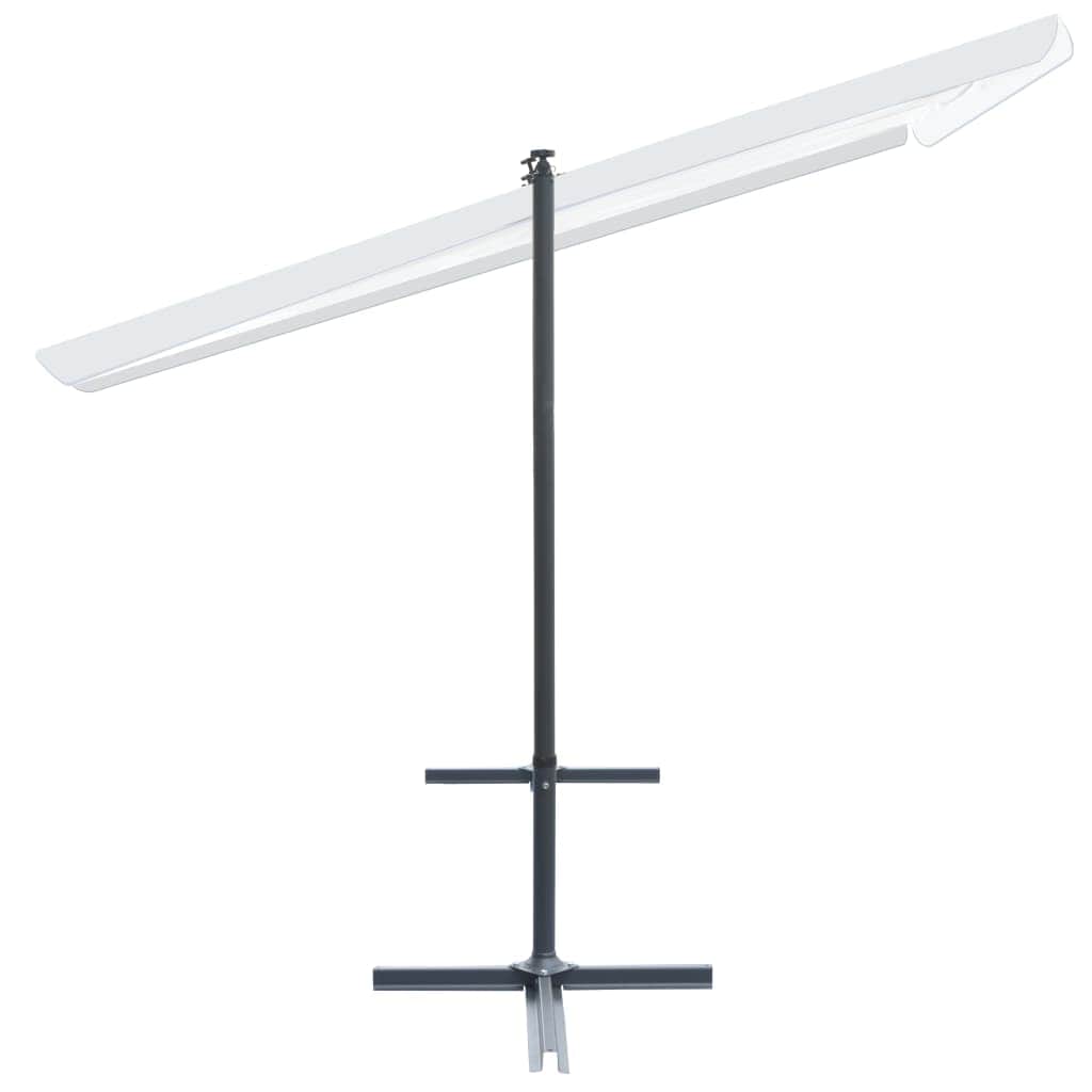 Gazebo with Tiltable Sliding Roof  Cream