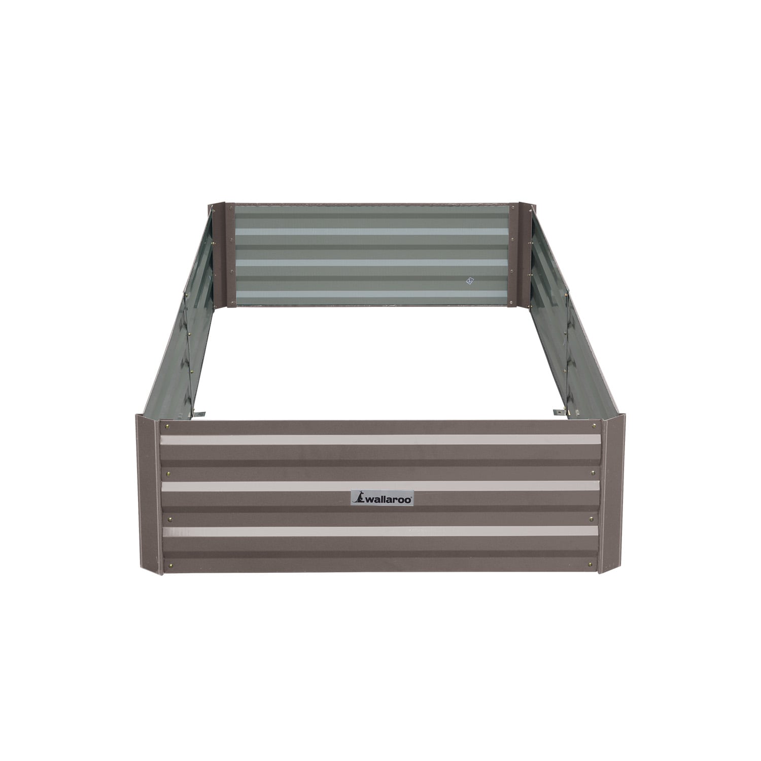 Garden Bed Galvanized Steel Grey 210x90x30cm