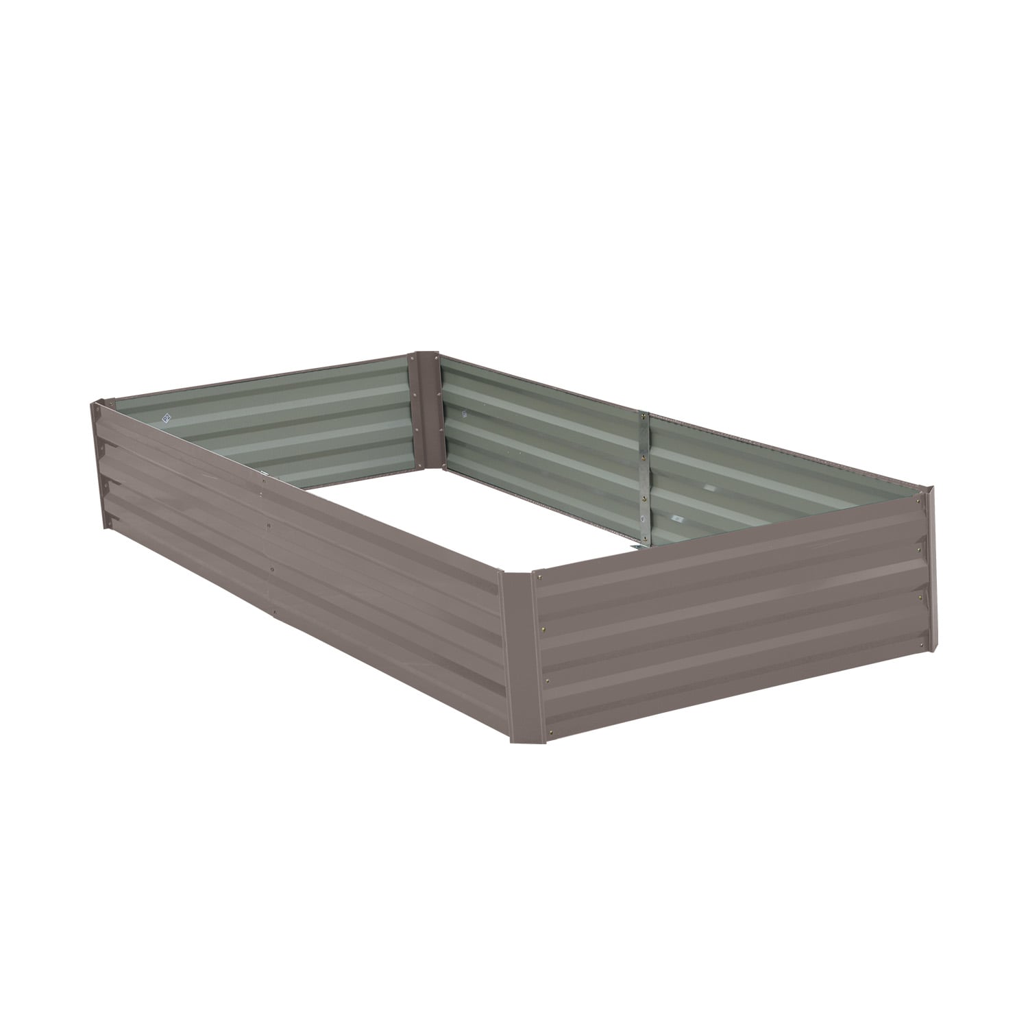 Garden Bed Galvanized Steel Grey 210x90x30cm