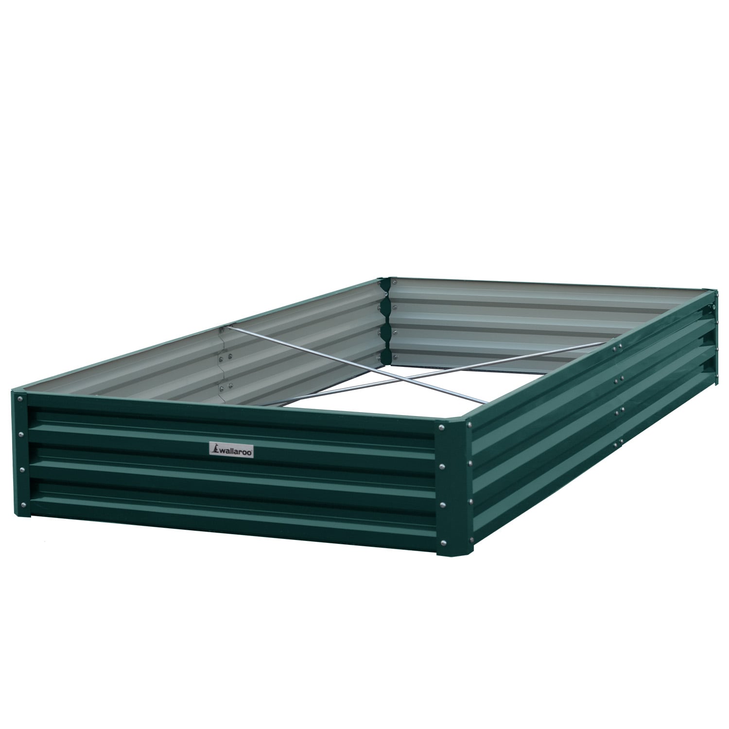 Garden Bed Galvanized Steel Green 240x120x30cm