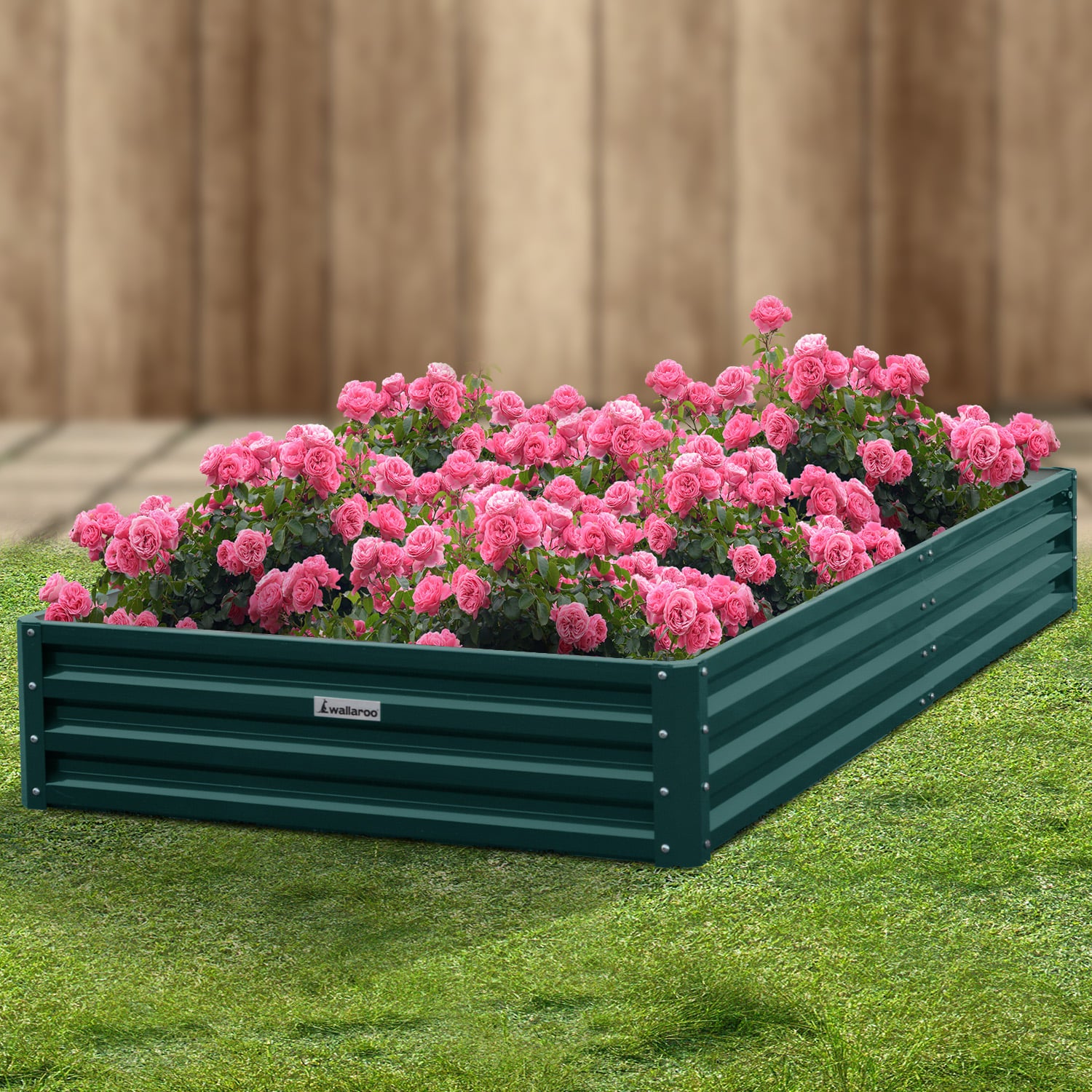 Garden Bed Galvanized Steel Green 240x120x30cm