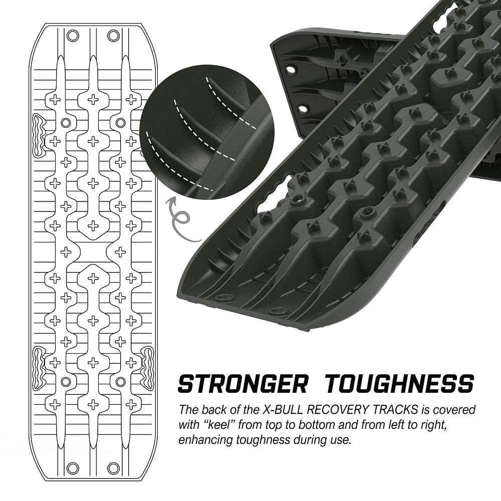 Gen3.0 Olive Offroad Vehicle 4X4 Recovery Tracks Boards (4Pcs)