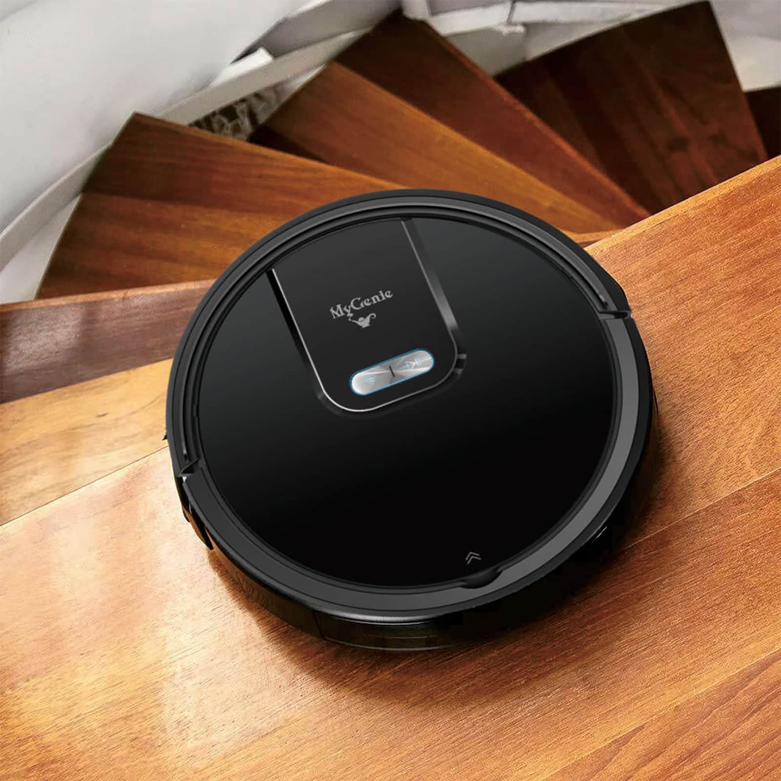 Genie Gmax Wi-Fi Robotic Vacuum Cleaner Smart Auto Mop Floor Cleaner Black