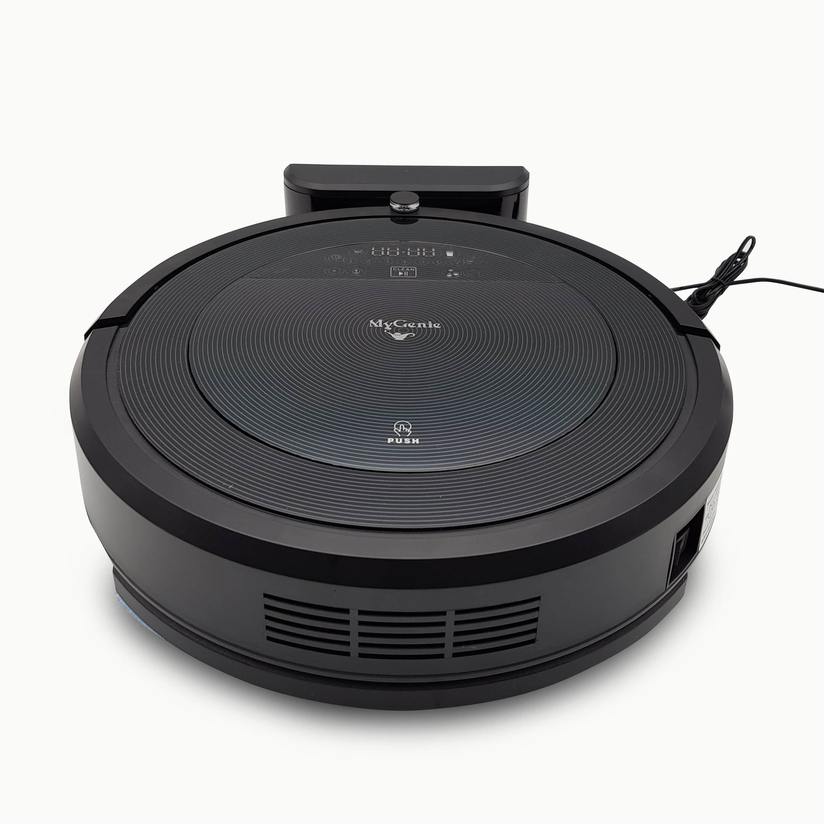 Genie Robotic Vacuum Cleaner Smart Auto Cleaning Robot Floor Mop Black