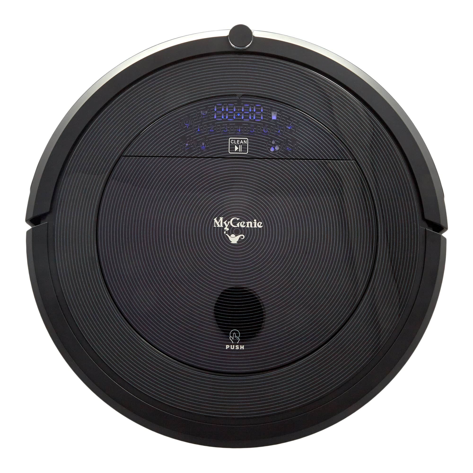 Genie Robotic Vacuum Cleaner Smart Auto Cleaning Robot Floor Mop Black