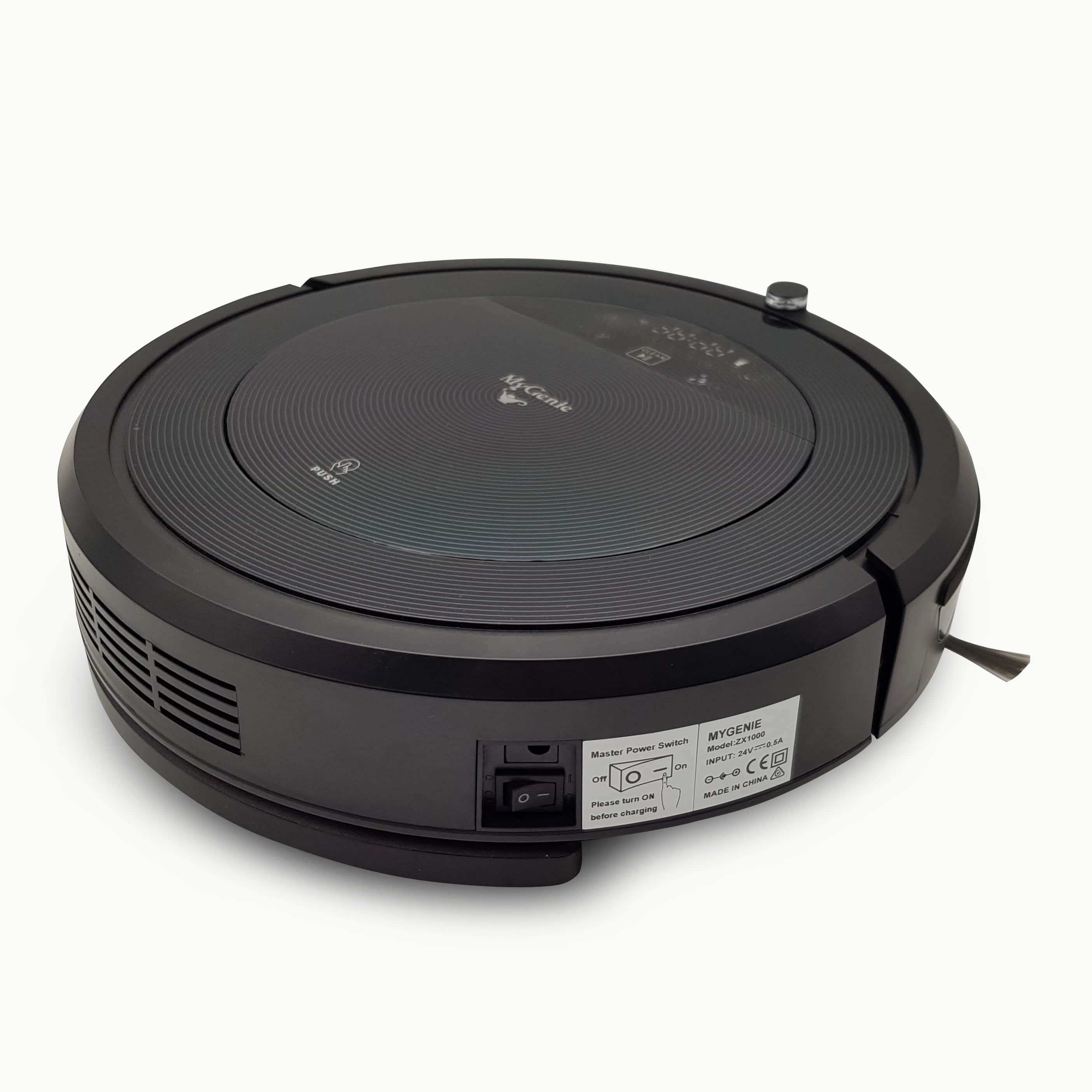 Genie Robotic Vacuum Cleaner Smart Auto Cleaning Robot Floor Mop Black
