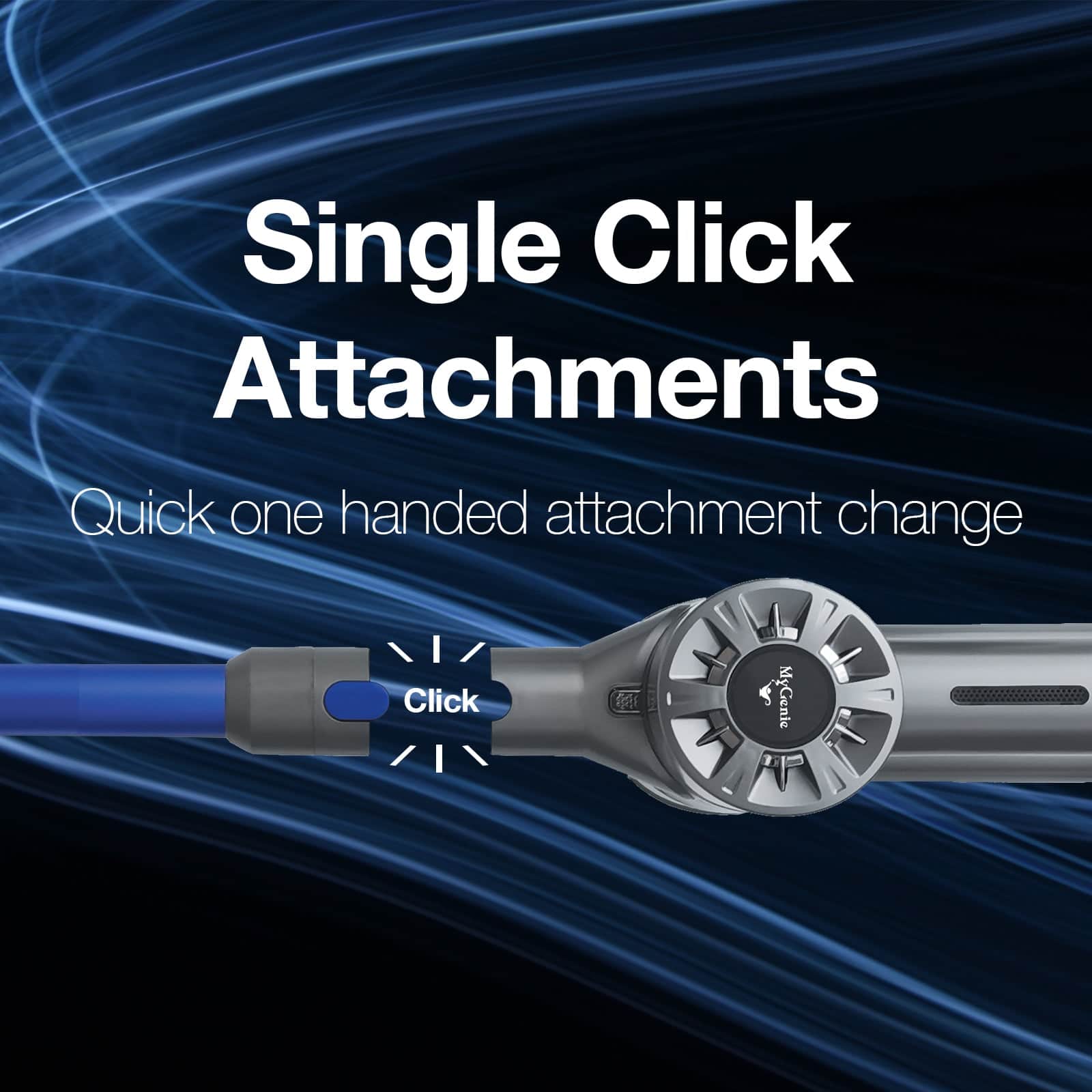 Genie X5 Cordless Stick Vacuum Cleaner Powerful Suction Handheld Blue