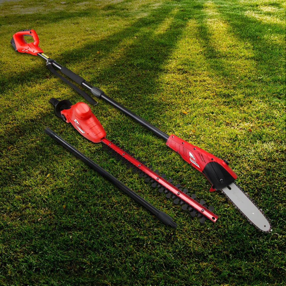 Giantz Electric Pcaw Sawtm - Chainsaw Trimmer Cordless Pole Chain Saw 8In 20V Battery 2.7M Reach
