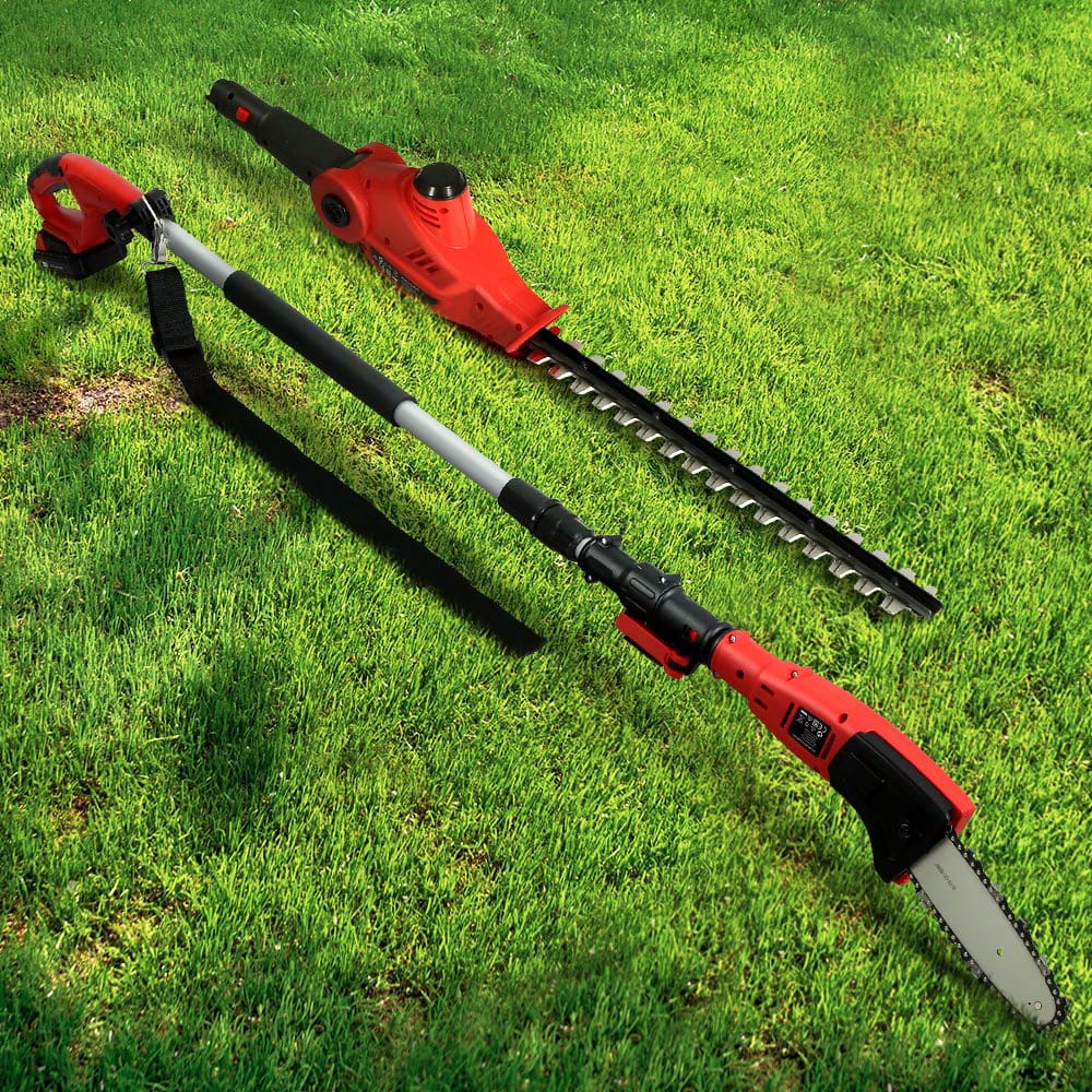 Cordless 20V Pole Chainsaw 8-Inch 2.7m Reach Trimmer with Giantz