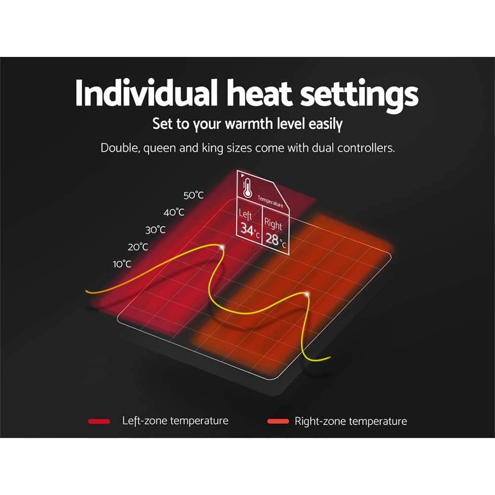 Giselle Bedding 3 Setting Fully Fitted Electric Blanket - Queen