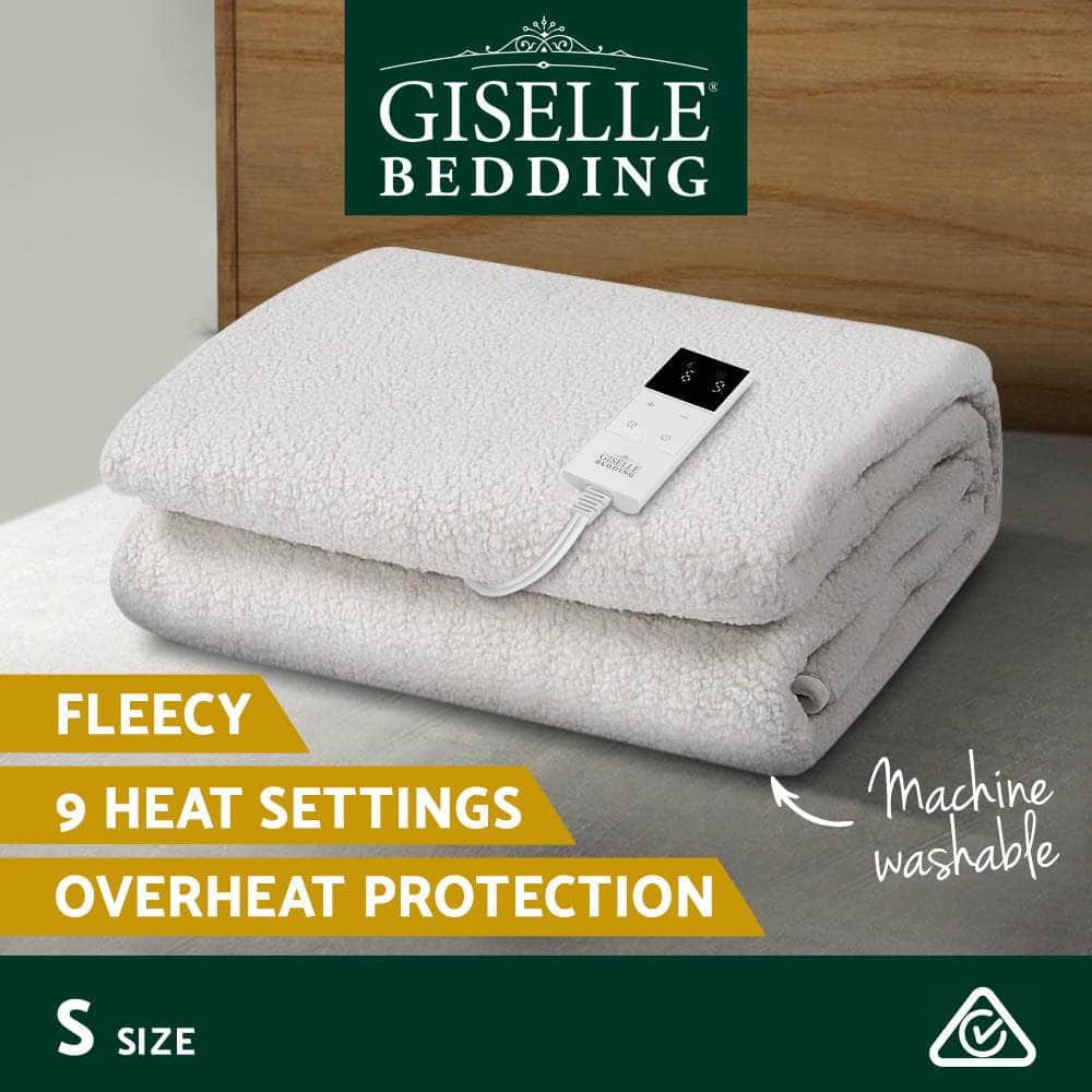 Giselle Bedding 9 Setting Fully Fitted Electric Blanket - Single