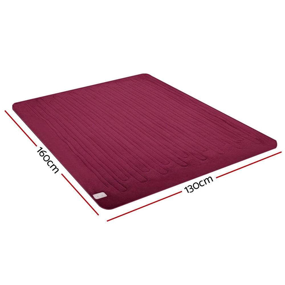 Giselle Bedding Electric Throw Blanket - Burgundy