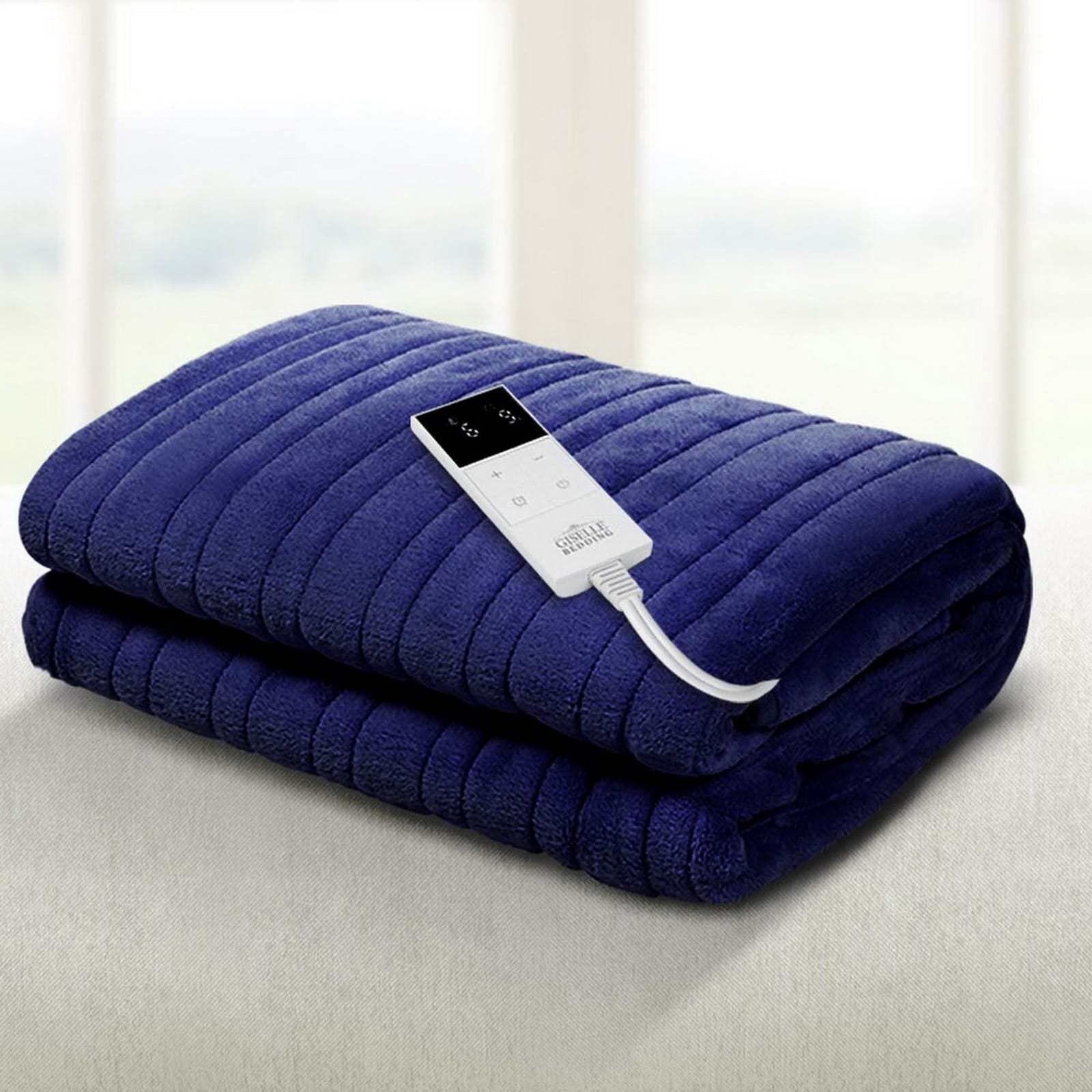 Giselle Bedding Rug Nvb - Electric Throw Blanket - Navy
