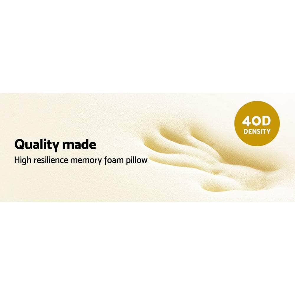Giselle Bedding Memory Foam Bamboo Pillows Cushion Neck Support Cover